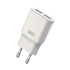 XO wall charger L92C 2x USB 2,4A white hind ja info | Mobiiltelefonide laadijad | kaup24.ee