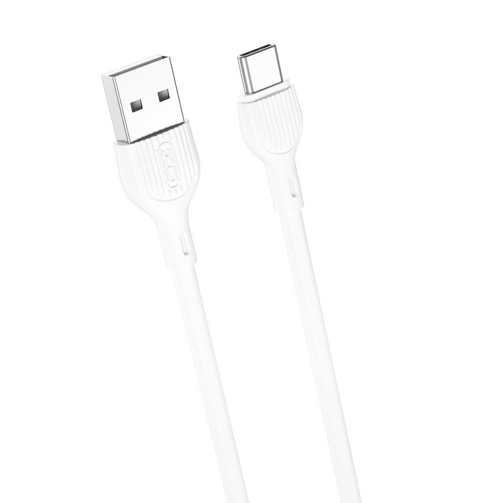 XO cable NB200 USB - USB-C 1,0m 2.1A white цена и информация | Kaablid ja juhtmed | kaup24.ee