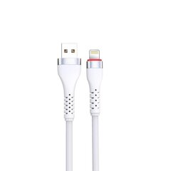 XO cable NB213 USB - Lightning 1,0 m 2,4A white цена и информация | Кабели и провода | kaup24.ee
