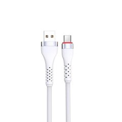 XO cable NB213 USB - USB-C 1,0 m 2,4A white цена и информация | Кабели и провода | kaup24.ee