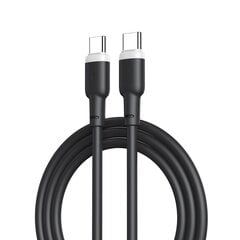 XO cable NB208B PD USB-C - USB-C 1,0m 60W black цена и информация | Кабели и провода | kaup24.ee