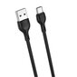XO cable NB200 USB - USB-C 2,0m 2.1A black hind ja info | Kaablid ja juhtmed | kaup24.ee
