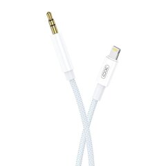 XO cable audio NB-R211A Lightning - jack 3,5mm 1,0 m white-blue hind ja info | Kaablid ja juhtmed | kaup24.ee