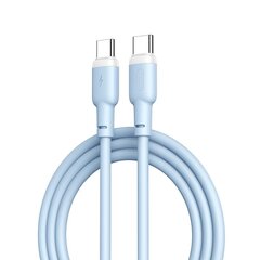 XO cable NB208B PD USB-C - USB-C 1,0m 60W blue цена и информация | Кабели и провода | kaup24.ee