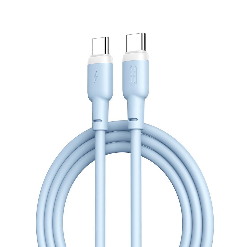XO cable NB208B PD USB-C - USB-C 1,0m 60W blue hind ja info | Kaablid ja juhtmed | kaup24.ee