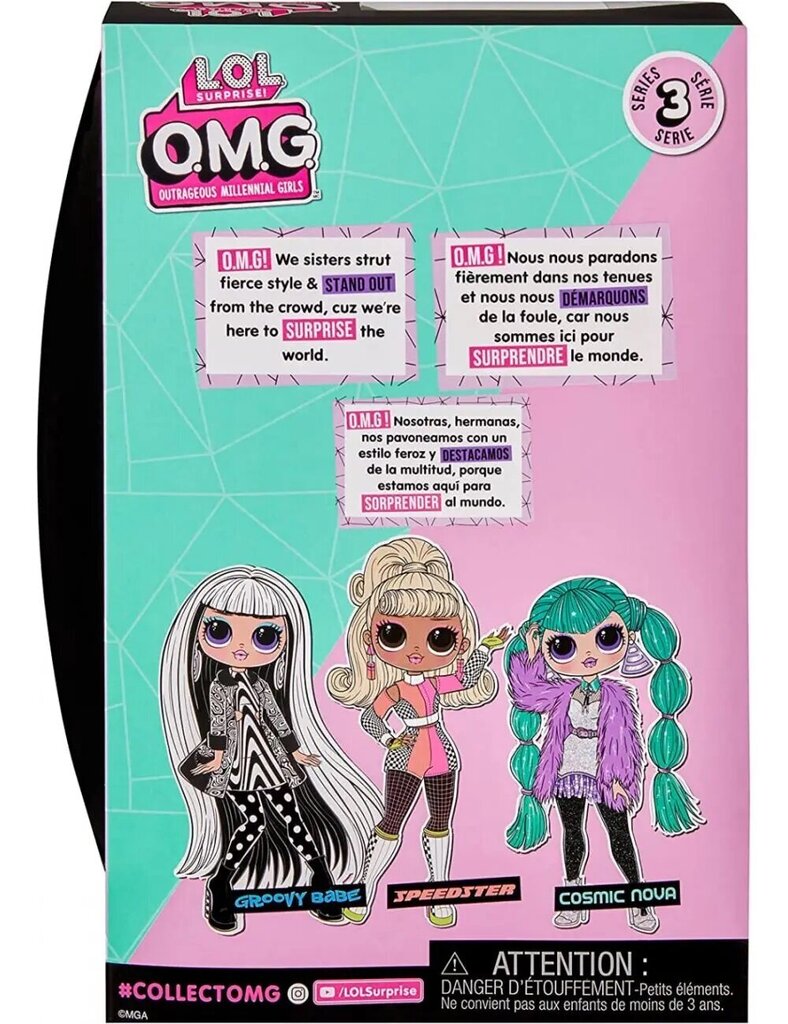 LOL Surprise!!! OMG Cosmic Nova - Series 3 hind ja info | Tüdrukute mänguasjad | kaup24.ee