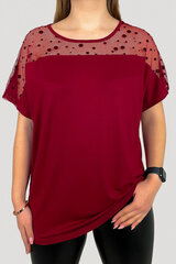 Блузка женская, бордовая цена и информация | Женские блузки, рубашки | kaup24.ee