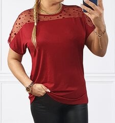 Блузка женская, бордовая цена и информация | Женские блузки, рубашки | kaup24.ee