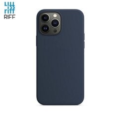 Riff Thin & Soft silikoonist ümbris pehme kiuga sees Apple iPhone 13 Pro Max Midnight Blue jaoks цена и информация | Чехлы для телефонов | kaup24.ee