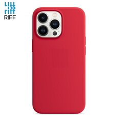 Riff Thin & Soft silikoonist ümbris pehme kiuga sees Apple iPhone 13 Pro Max Red jaoks цена и информация | Чехлы для телефонов | kaup24.ee