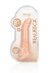 Peenisemansett Realrock Skin 20 cm, beeži värvi hind ja info | Peeniserõngad, mansetid jne. | kaup24.ee