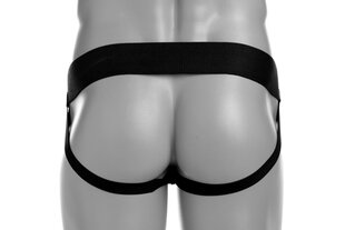 Nahast Jockstrap Tom of Finland, must hind ja info | Seksikas pesu meestele | kaup24.ee