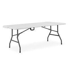 Складной стол 244X75cm PICNIC WHITE цена и информация | Садовые столы и столики | kaup24.ee
