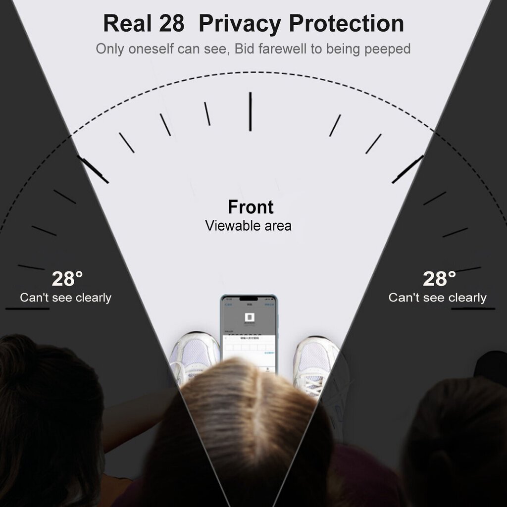 Privacy kaitseklaas Apple iPhone 13 Pro, 3 tk. цена и информация | Ekraani kaitsekiled | kaup24.ee