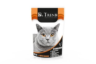 Dr. Trend Premium Sterilised влажный корм для котов с курицей, 12 х 85 г цена и информация | Кошачьи консервы | kaup24.ee