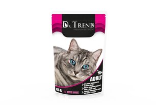 Dr. Trend Premium täismärg toit täiskasvanud kassidele pardiga, 12 x 85 g hind ja info | Konservid kassidele | kaup24.ee