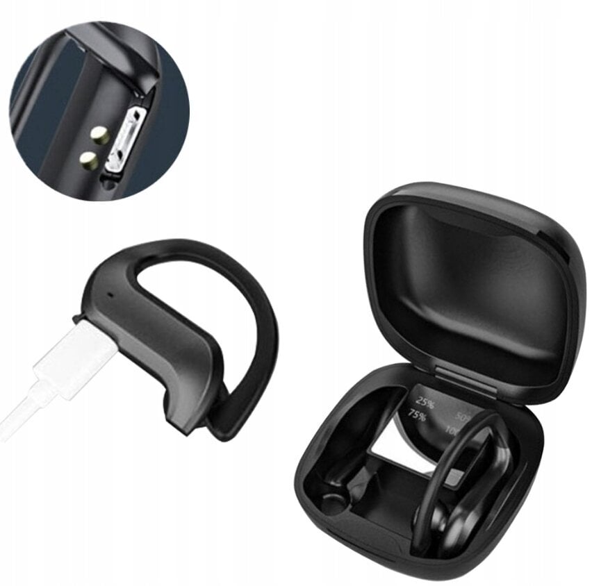 Kõrva külge käivad Bluetooth 5.0 juhtmevabad kõrvaklapid Power Bankiga hind ja info | Kõrvaklapid | kaup24.ee
