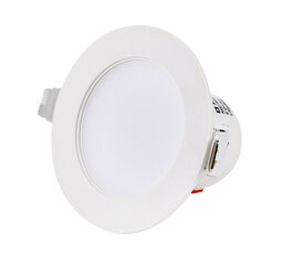 LED allvalgusti IP44 12w, 3000K, süvisp. valge Ø100/113 - 1080 lm hind ja info | Süvistatavad ja LED valgustid | kaup24.ee