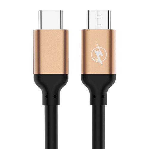 USB juhe Joyroom Data cable S-M330, Type-C - Type-C, 2 m, must/kuldne hind ja info | Mobiiltelefonide kaablid | kaup24.ee