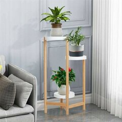 Kaasaegne bambusest taimealus цена и информация | Подставки для цветов, держатели для вазонов | kaup24.ee