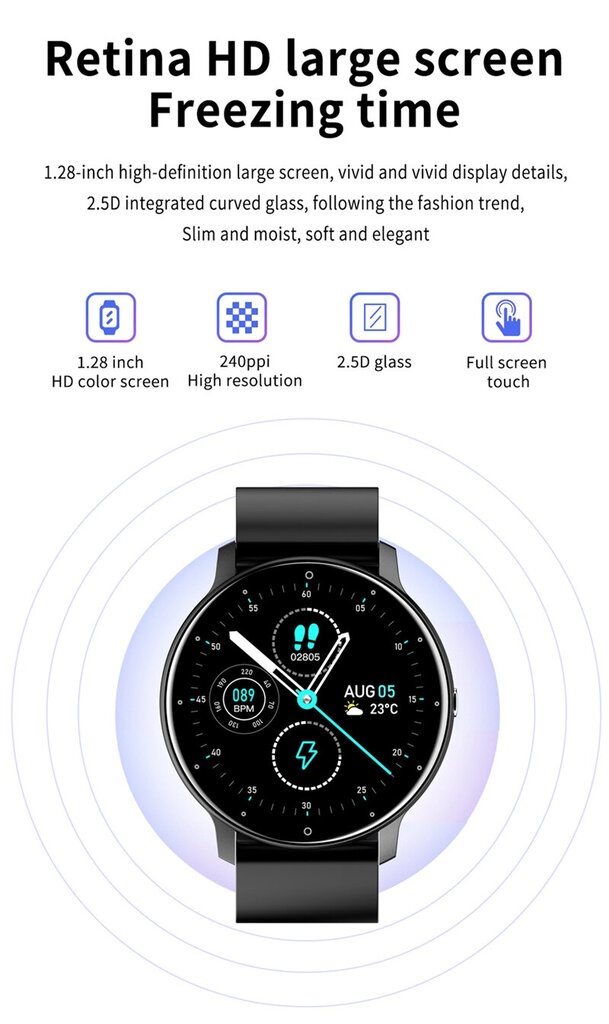 Nutikell; Smartwatch, LIVMAN ZL02D hind ja info | Nutikellad (smartwatch) | kaup24.ee