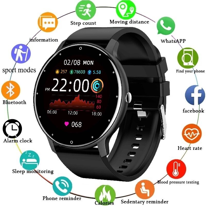 Livman ZL02D Black hind ja info | Nutikellad (smartwatch) | kaup24.ee