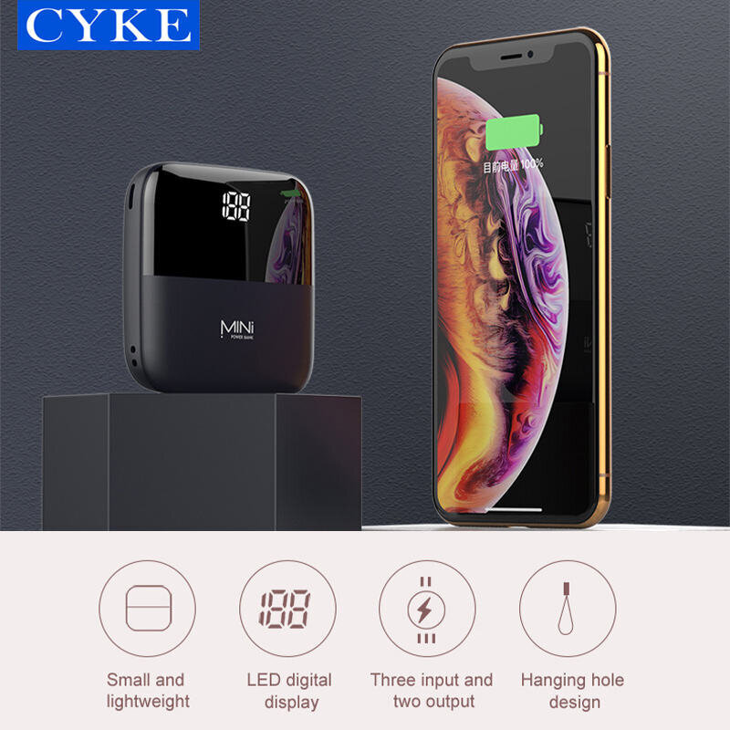 Mini mobiilne akupank LED-ekraaniga Cyke Q5 10000 mAh hind ja info | Akupangad | kaup24.ee