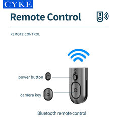 Палка для селфи 2 в 1 и штатив, 1,55 м с Bluetooth-пультом и ручкой для вращения на 360° Cyke L16 (selfie stick) цена и информация | Подставка для телефона | kaup24.ee