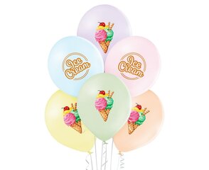 Trükipildiga õhupallid 12"/ 30 cm 6 tk "Ice Cream" 1576 hind ja info | Õhupallid | kaup24.ee