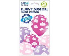 Trükipildiga õhupallid 12"/ 30 cm 6 tk "Fluffy Clouds Girl" 1736 цена и информация | Шарики | kaup24.ee