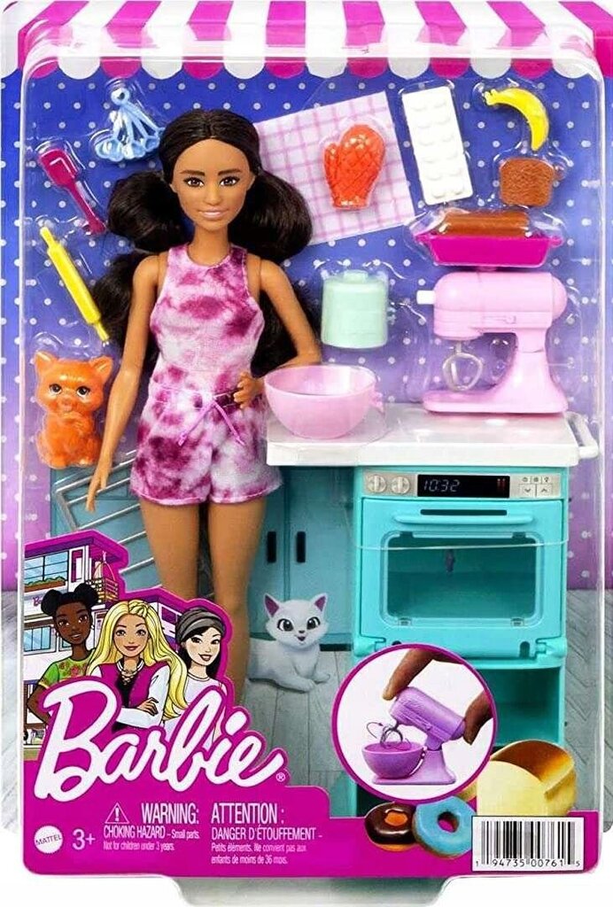 Barbie kokanukk kassipojaga HCD43 hind ja info | Tüdrukute mänguasjad | kaup24.ee