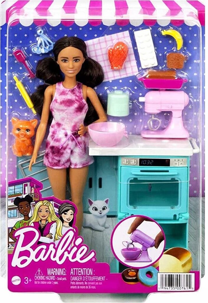 Barbie kokanukk kassipojaga HCD43 hind ja info | Tüdrukute mänguasjad | kaup24.ee