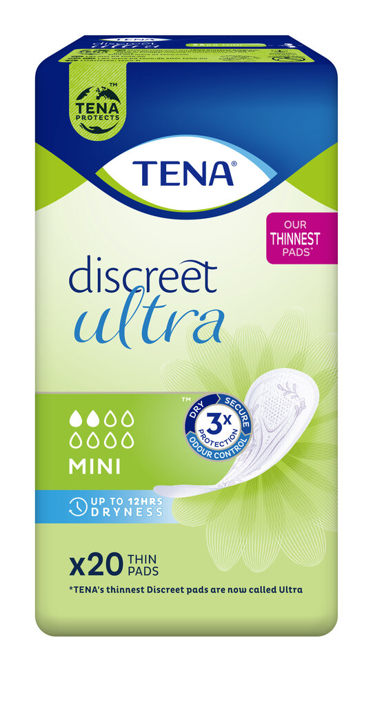 Hügieenisidemed Tena Lady Discreet Mini 20 tk цена и информация | Tampoonid, hügieenisidemed, menstruaalanumad | kaup24.ee