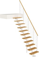 Модульная лестница BOSTON DOLLE, белая, высота комплекта: 266-350 см цена и информация | Лестницы | kaup24.ee