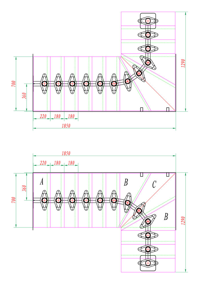 Moodul trepp Boston Dolle Antrasiit 1/4 Pööre. Komplekti kõrgus 247-325 cm hind ja info | Trepid | kaup24.ee