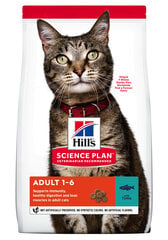 Сухой корм Hill's Science Plan Feline Adult Optimal Care Tuna, 5 кг цена и информация | Сухой корм для кошек | kaup24.ee