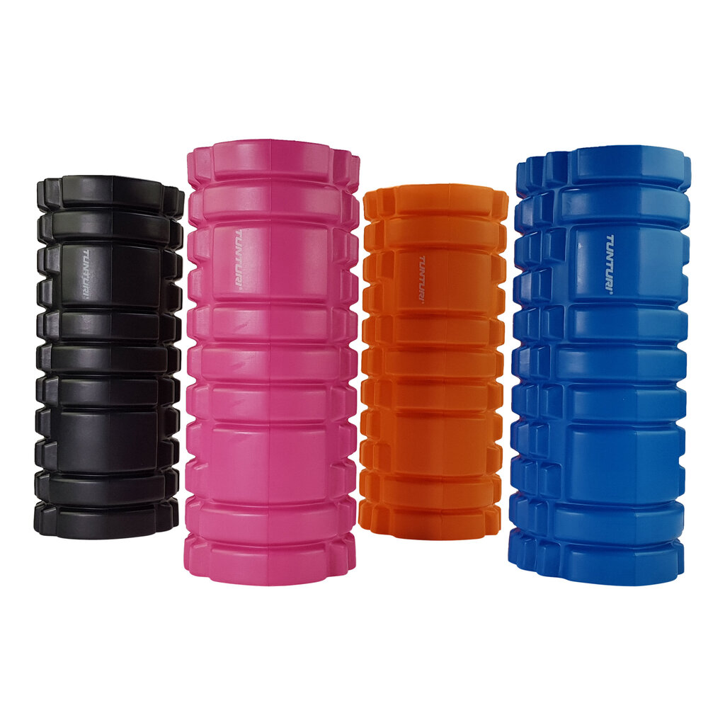 Massaažirull TUNTURI Yoga Foam Grid Roller 33cm, oranž hind ja info | Massaažikaubad | kaup24.ee