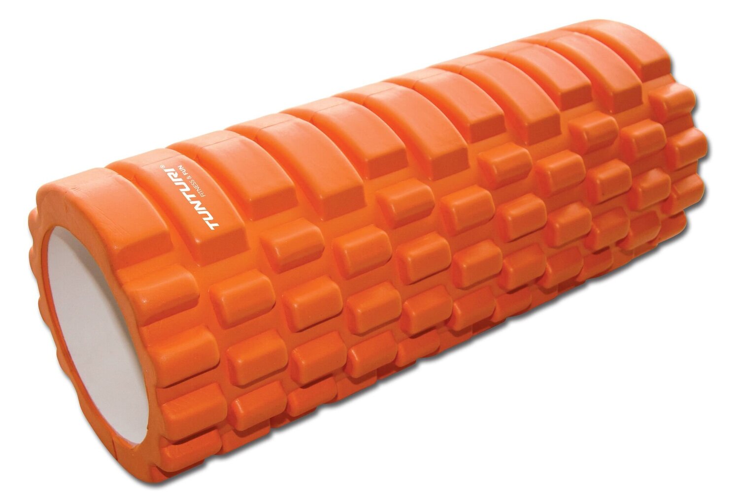 Massaažirull TUNTURI Yoga Foam Grid Roller 33cm, oranž цена и информация | Massaažikaubad | kaup24.ee