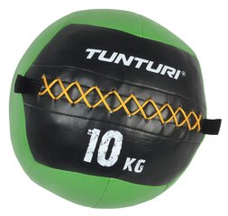 Wallball Tunturi 10 kg, roheline цена и информация | Медболы | kaup24.ee