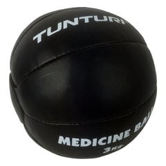 Мяч тренировочный Tunturi Medicine Ball 3 кг, кожа цена и информация | Медболы | kaup24.ee