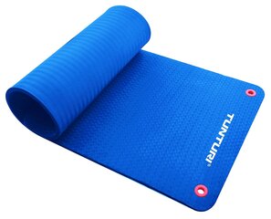 Jõusaali matt Tunturi Fitnessmat Pro 180x60x1,5 cm, sinine цена и информация | Коврики для йоги, фитнеса | kaup24.ee
