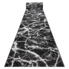 Rugsx ковровая дорожка BCF Morad Marmur, антрацит / чёрная, 90 см цена и информация | Ковры | kaup24.ee