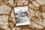 Rugsx ковровая дорожка BCF Morad Marmur, серая, 100 см