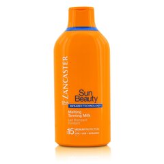 Naiste õrn päikesekaitsevahend Lancaster Sun Beauty Silky Milk Sublime Tan SPF15, 400 ml цена и информация | Кремы от загара | kaup24.ee