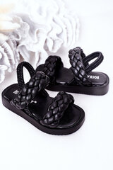 Laste paeltega sandaalid Black Cutie-Pie 15357-69 цена и информация | Детские сандали | kaup24.ee