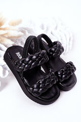 Laste paeltega sandaalid Black Cutie-Pie 15357-69 hind ja info | Laste sandaalid | kaup24.ee