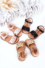 Ussimustriga laste sandaalid Black Baxlee 15377-69 hind ja info | Laste sandaalid | kaup24.ee
