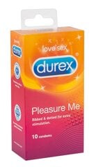 Durex презервативы Pleasure Me, 10 шт. цена и информация | Презервативы | kaup24.ee