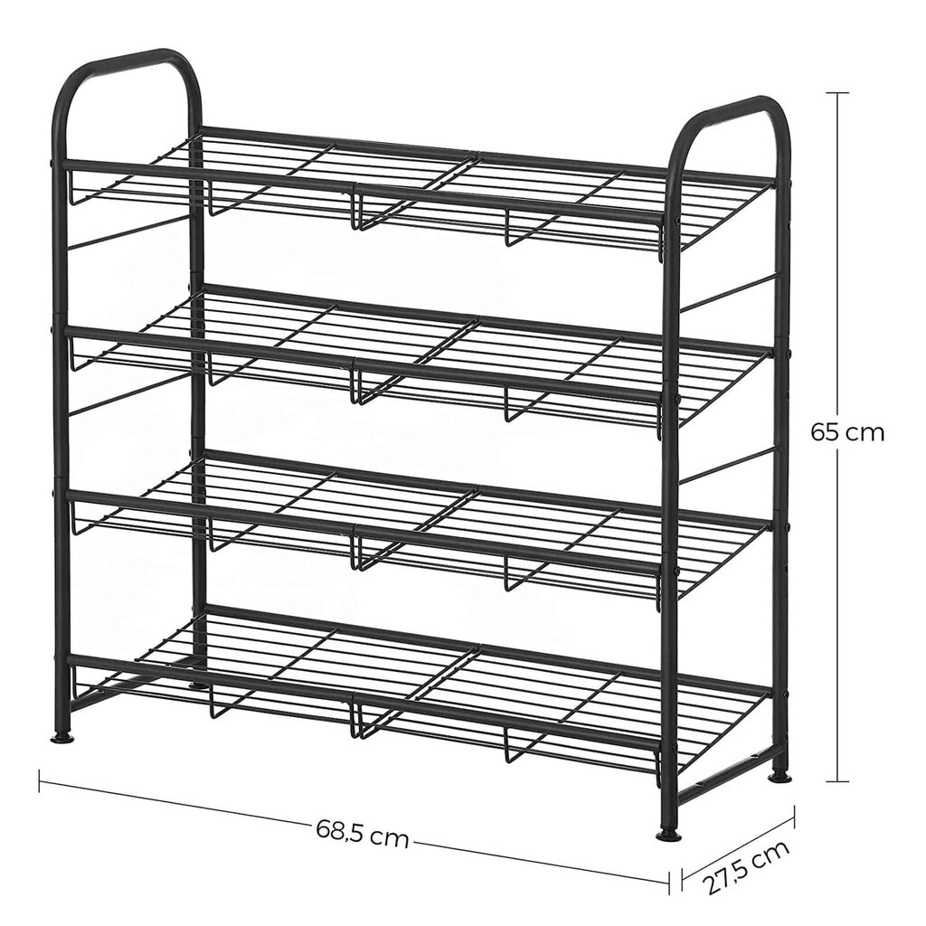 Metallist jalatsiriiul LMR067B01 цена и информация | Jalatsikapid, jalatsiriiulid | kaup24.ee