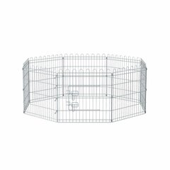Складная металлическая клетка для животных PPK001W01 цена и информация | Переноски, сумки | kaup24.ee
